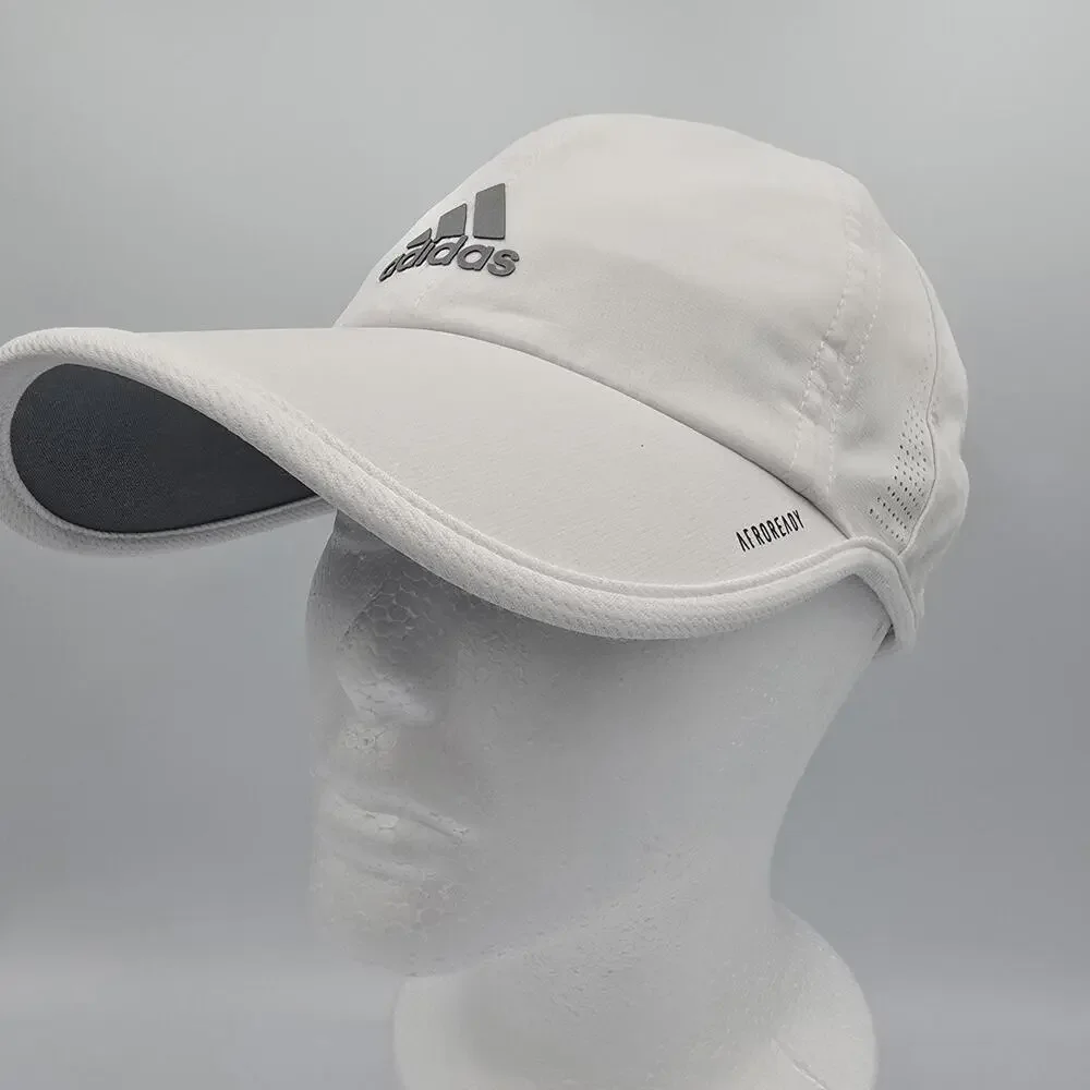 Adidas White Performance Baseball Cap Adjustable Athletic Golf Hat Logo
